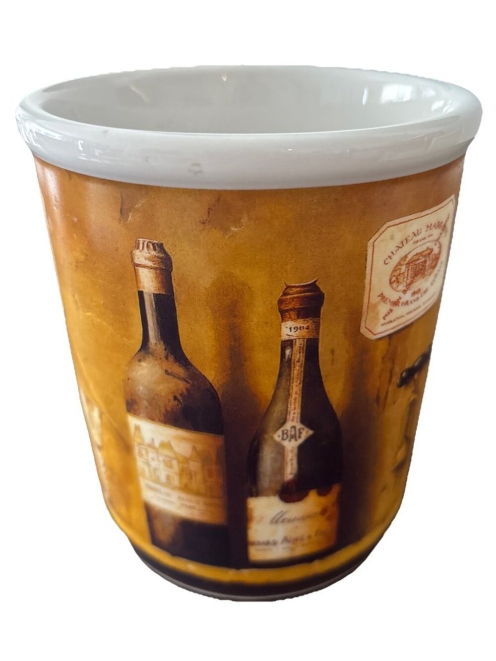 Cypress Home 7” Cooking Utensil Crock Container French Cafe Cuisine Wine Cooler